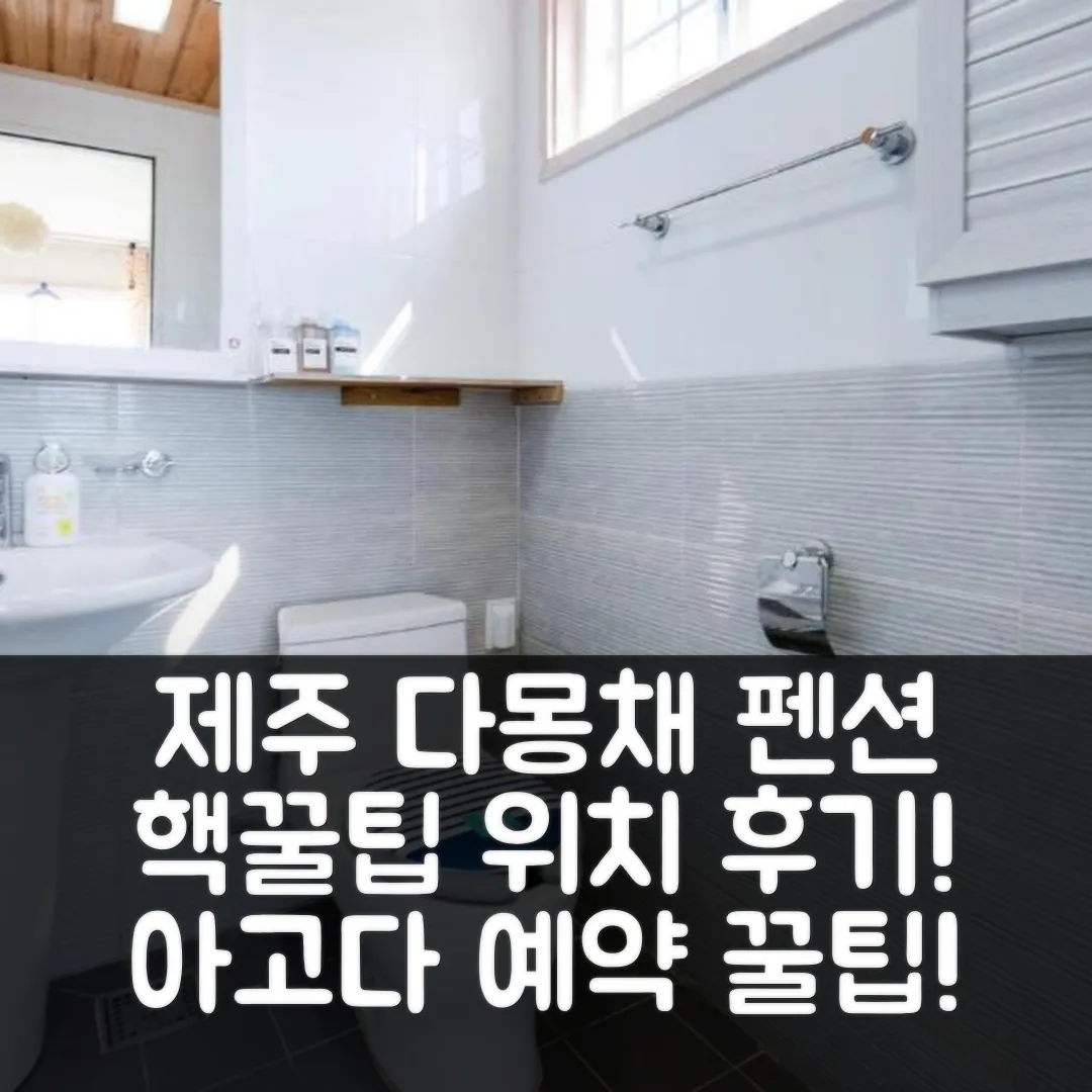 Jeju Damongchae Pension 제주 후기&위치 꿀팁!