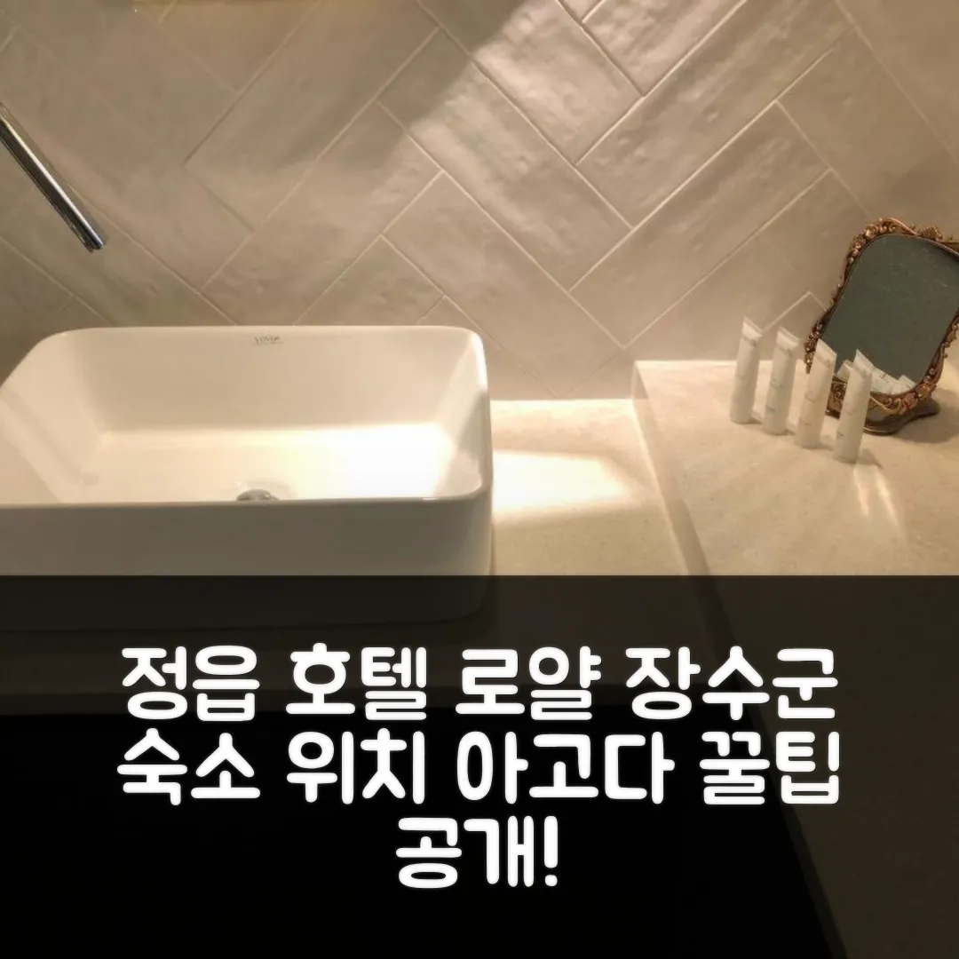 정읍 호텔 로얄 장수군 후기 앤 위치 꿀팁