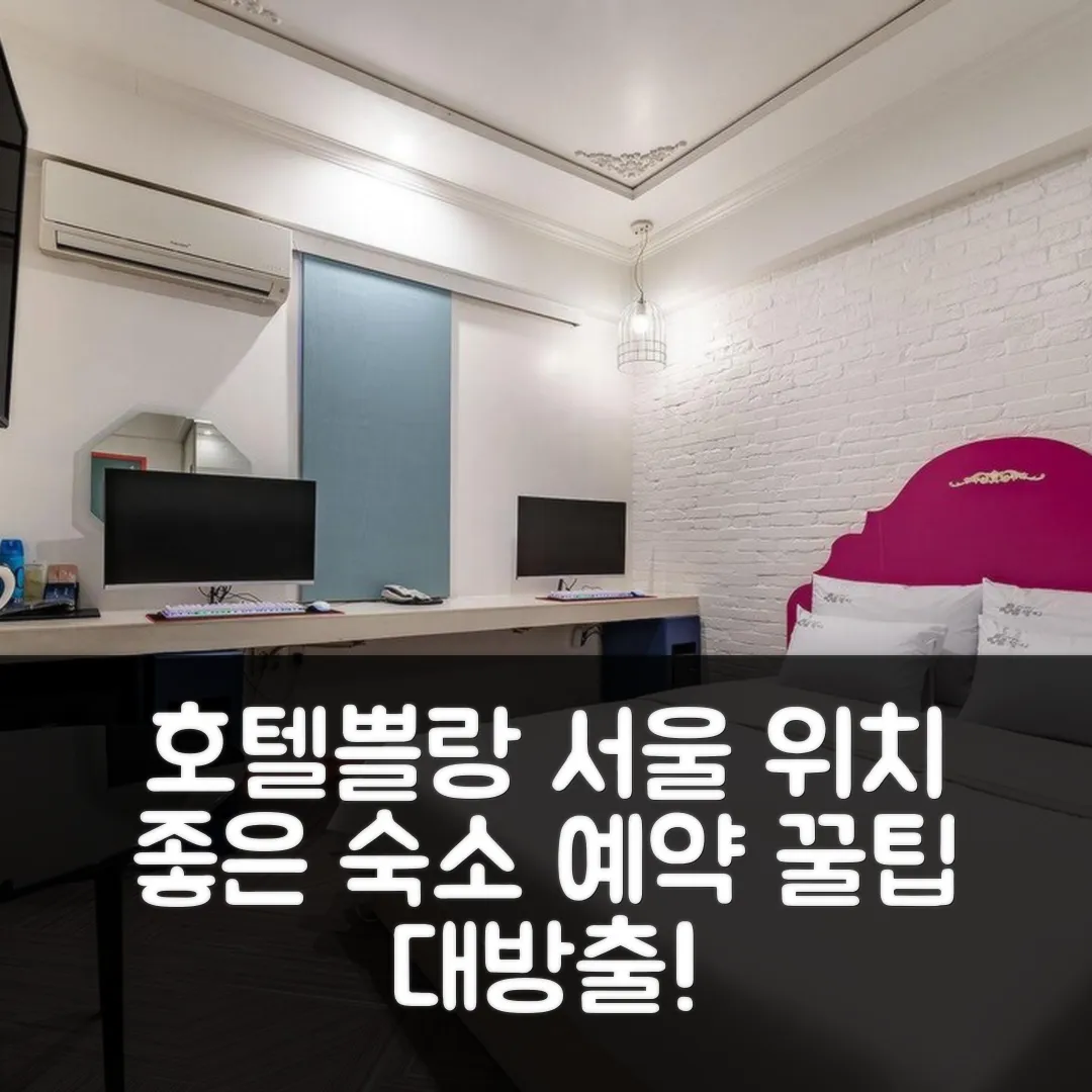 호텔쁠랑 서울 후기! 위치 좋은 숙소 예약 꿀팁
