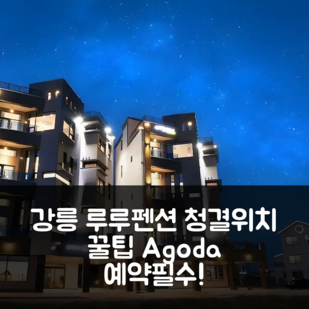 강릉 루루펜션 후기! 청결+위치 꿀팁 (강릉